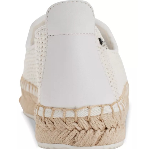 DKNY Women's White Espadrille Slip-On Shoes - Picture 3 of 4
